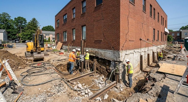 Foundation Repair in Brockton, MA