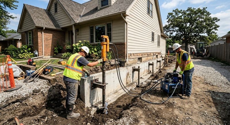 Basement Stabilization in Brockton, MA