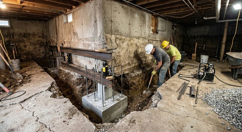 Basement Underpinning in Brockton, MA