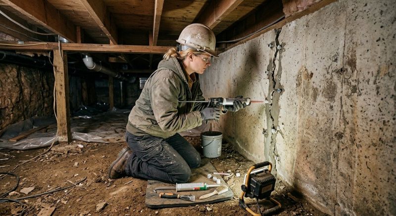 Building Foundation Repair in East Bridgewater, MA