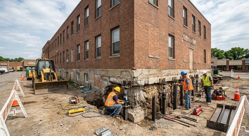 Commercial Foundation Repair in Brockton, MA