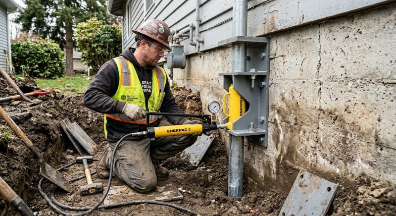 Concrete Foundation Leveling in Mansfield, MA