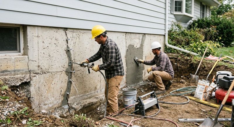 Concrete Foundation Repair in Duxbury, MA