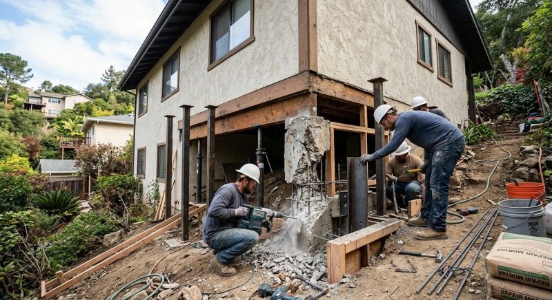 Concrete Foundation Repair in Newton, MA