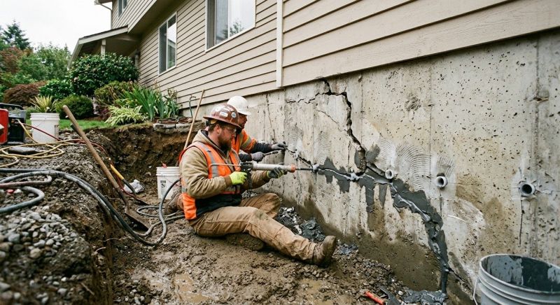 Cracked Foundation Repair in Cambridge, MA