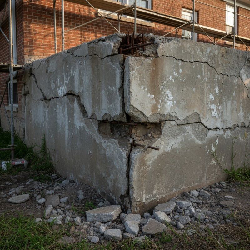 Cracked Foundation Repair in South Walpole, MA