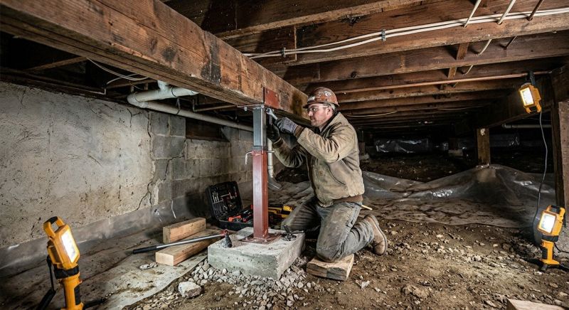 Crawlspace Foundation Repair in Hanover, MA