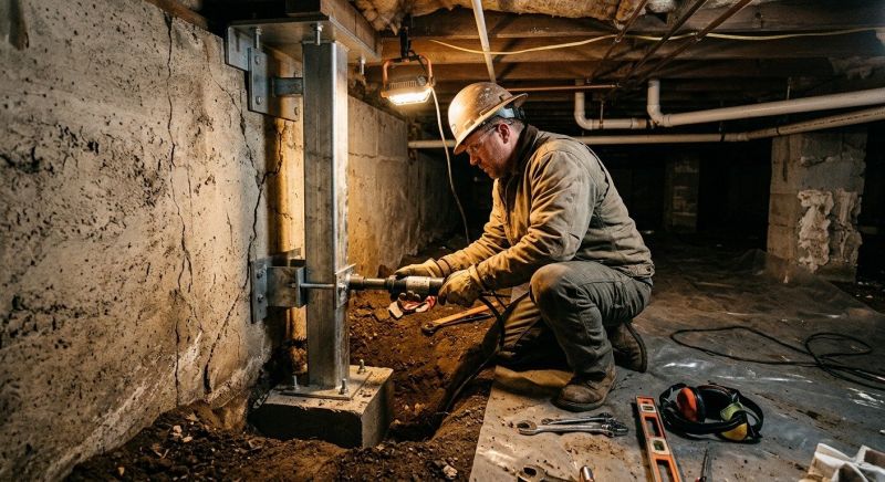 Crawlspace Foundation Repair in Lincoln, RI