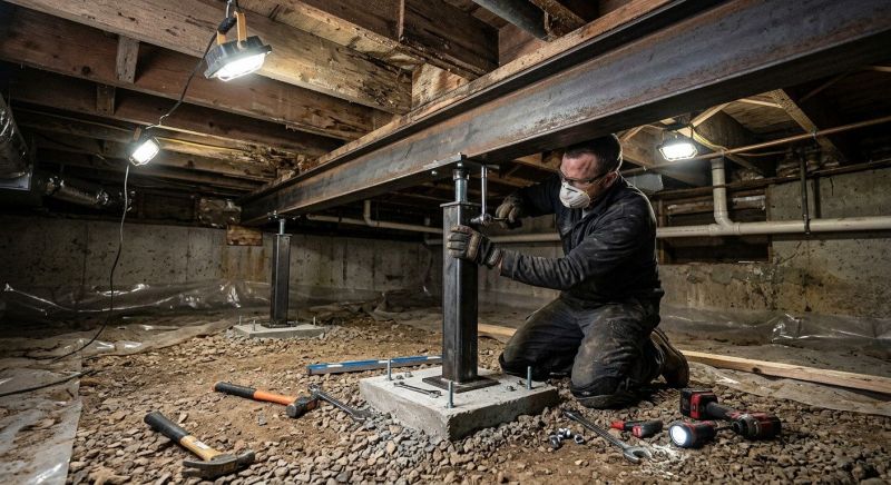 Crawlspace Structural Repair in Brockton, MA