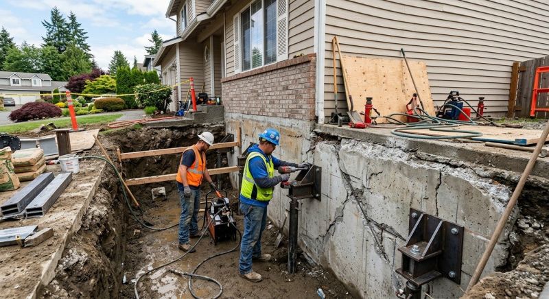Foundation Damage Repair in Holbrook, MA