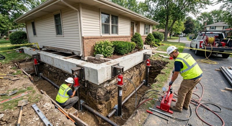 Foundation Jacking in Boston, MA