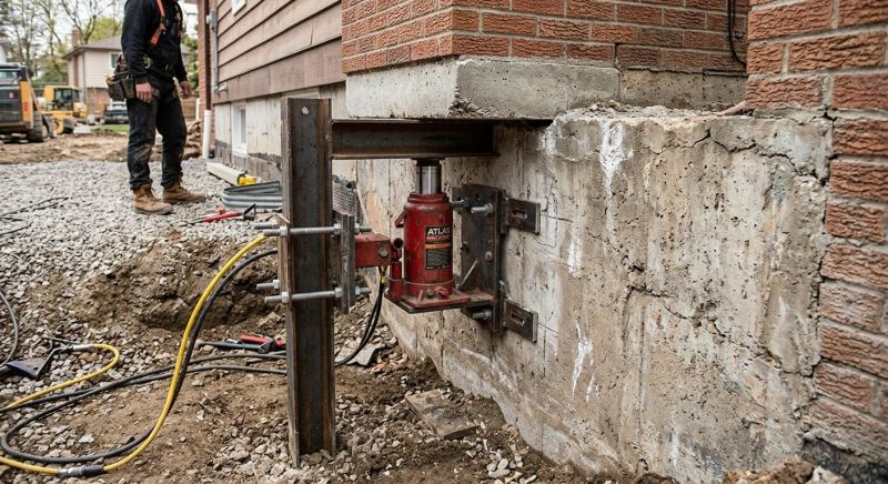 Foundation Jacking in Chestnut Hill, MA