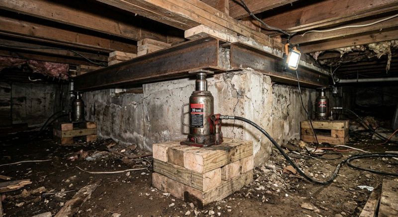 Foundation Jacking in Hanson, MA