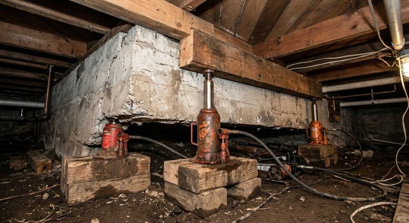 Foundation Jacking in Holliston, MA