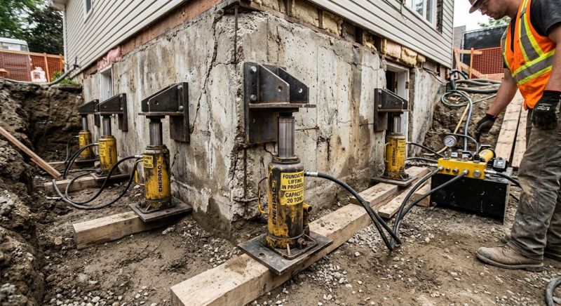 Foundation Jacking in Malden, MA
