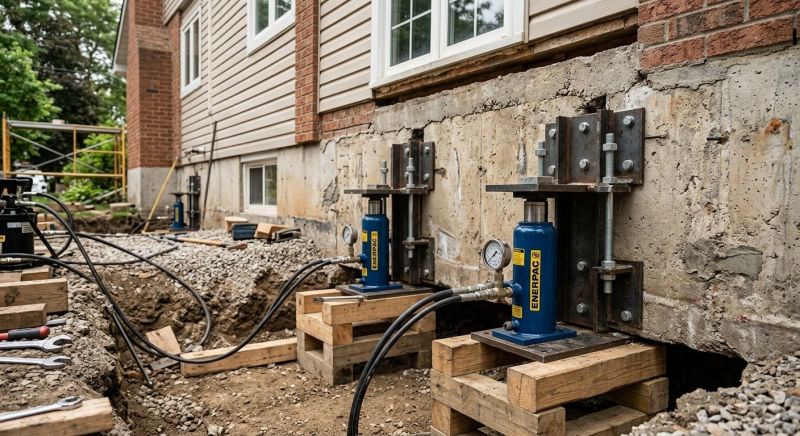 Foundation Jacking in Marshfield, MA