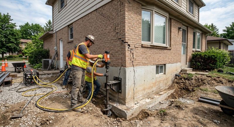 Foundation Lifting in Canton, MA