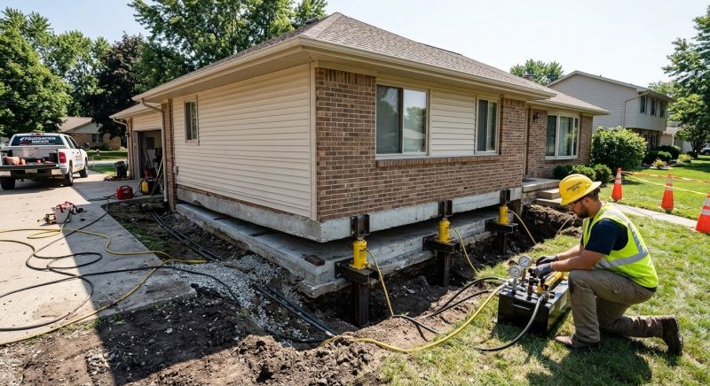Foundation Lifting in East Bridgewater, MA