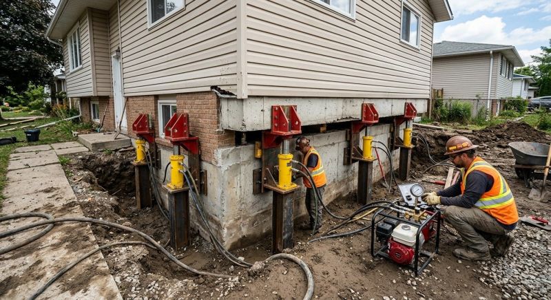 Foundation Lifting in Lakeville, MA
