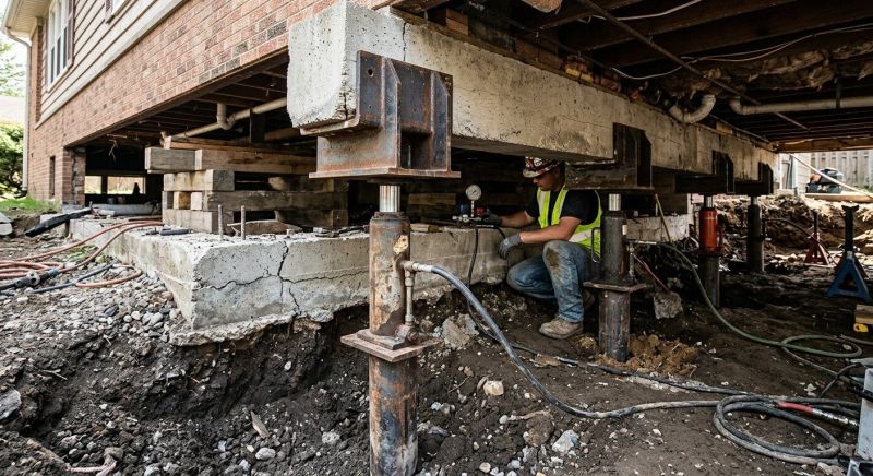 Foundation Lifting in Lincoln, RI