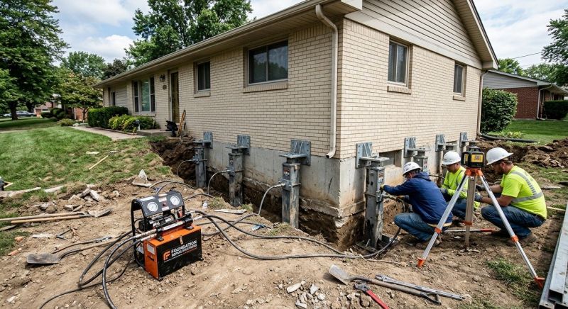 Foundation Pier Leveling in Brockton, MA