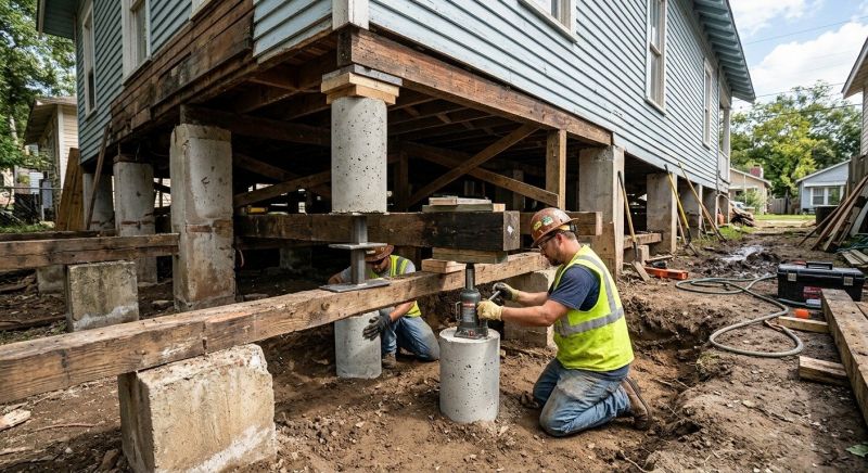 Foundation Pier Repair in Brockton, MA