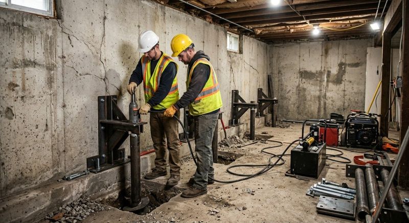 Foundation Stabilizing in Medford, MA
