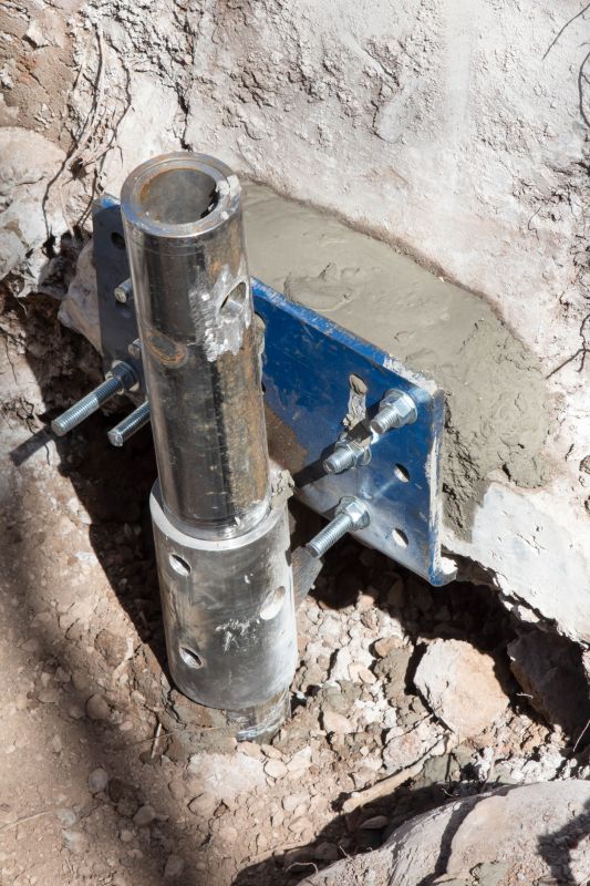 Helical Piers Installation in Brockton, MA