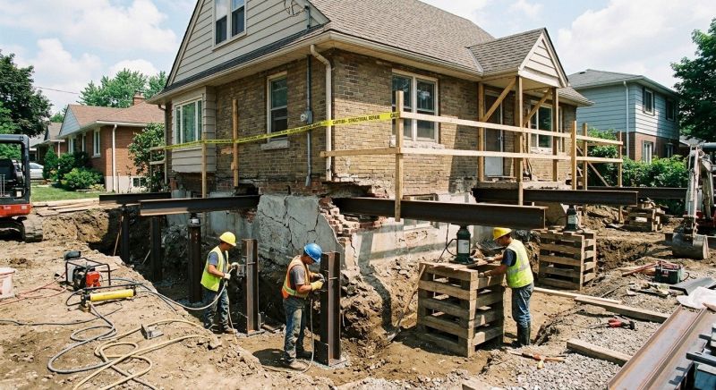 House Foundation Repair in Bridgewater, MA