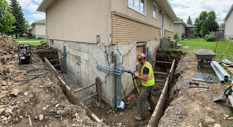 House Foundation Repair in Holbrook, MA