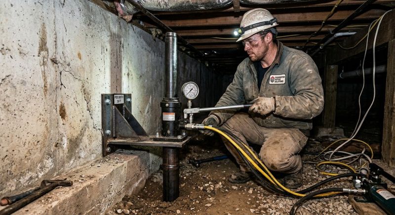 Settling Foundation Service in Braintree, MA