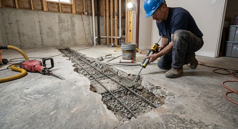 Slab Foundation Repair in Brockton, MA