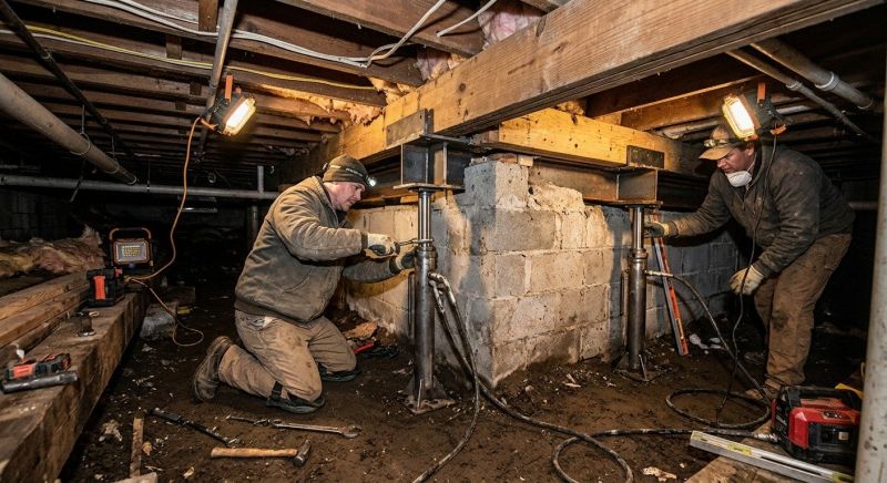 Structural Foundation Repair in Holbrook, MA