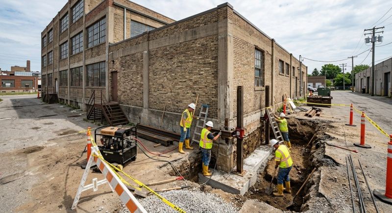 Building Foundation Repair in South Weymouth, MA