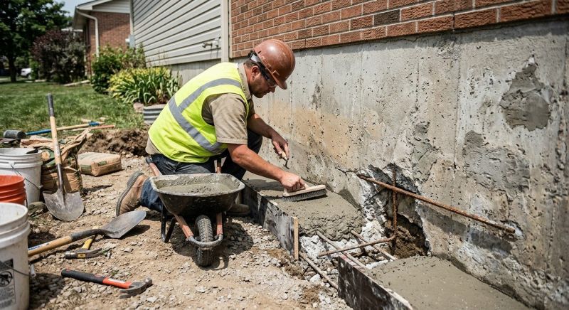 Concrete Foundation Repair in South Walpole, MA
