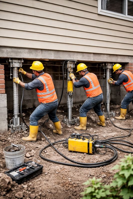 Foundation Stabilizing in Sharon, MA
